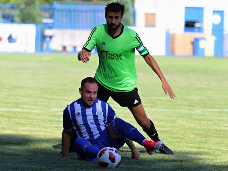 Z utkání I. A třídy Český Brod B - Rejšice (0:4).