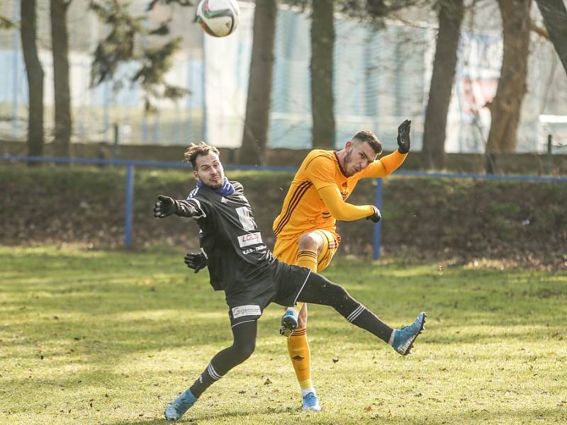 Z přípravného utkání FK Kolín - Dukla Praha B (0:6).