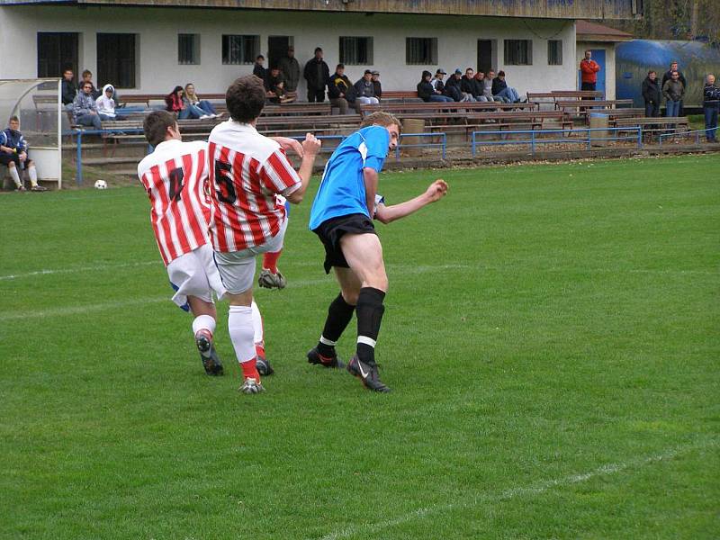 Z utkání staršího dorostu FK Kolín - Kosmonosy (4:0).