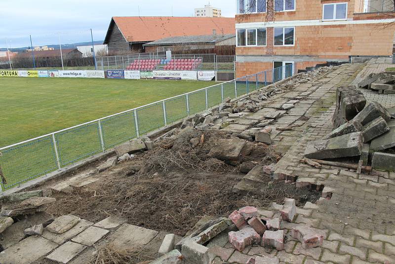 Fotbalový stadion ve Vlašimi.