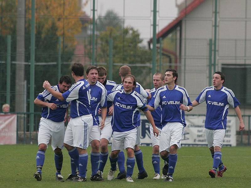 Z utkání Velim B - Tupadly (3:2).