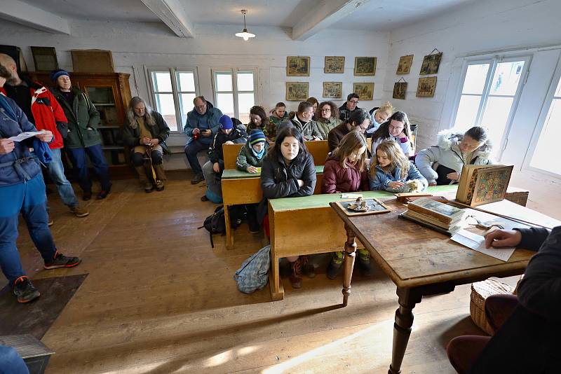 Z národopisného pořadu Zima na vsi v Muzeu lidových staveb v Kouřimi.