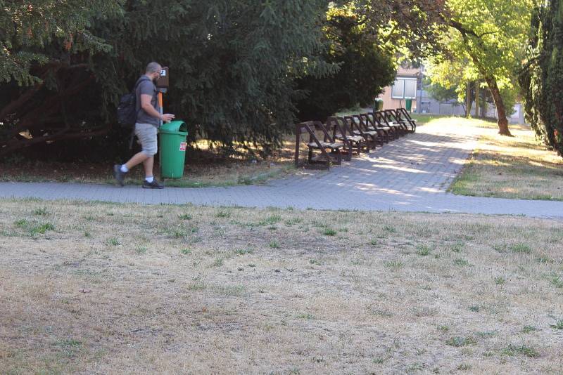 Komenského park v Kolíně.