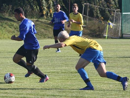 Z utkání Libodřice - Plaňany (6:1).