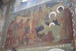 Fresková výzdoba v bazilice Nanebevzetí Panny Marie v Gruntě.