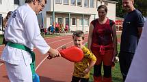 Malí sportovci si vyzkoušeli zrekonstruovaný areál Na Kutilce v Českém Brodě.