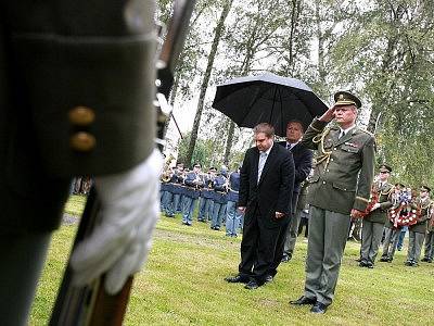 Z loňského pietního aktu v Lošanech, pořádaného Společností Václava Morávka