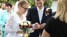 Svatba Jana Jetenského a Venduly Bížové v pátek 1. července 2022.