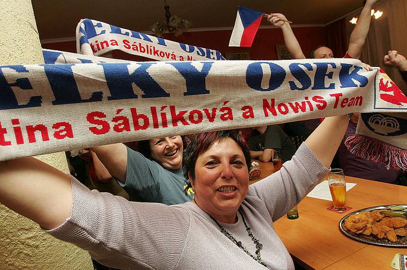 Fanklub Martiny Sáblíkové prožíval boj o zlato naplno.