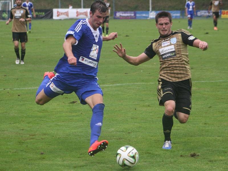 Z utkání druhé ligy FK Kolín - Znojmo (0:4).