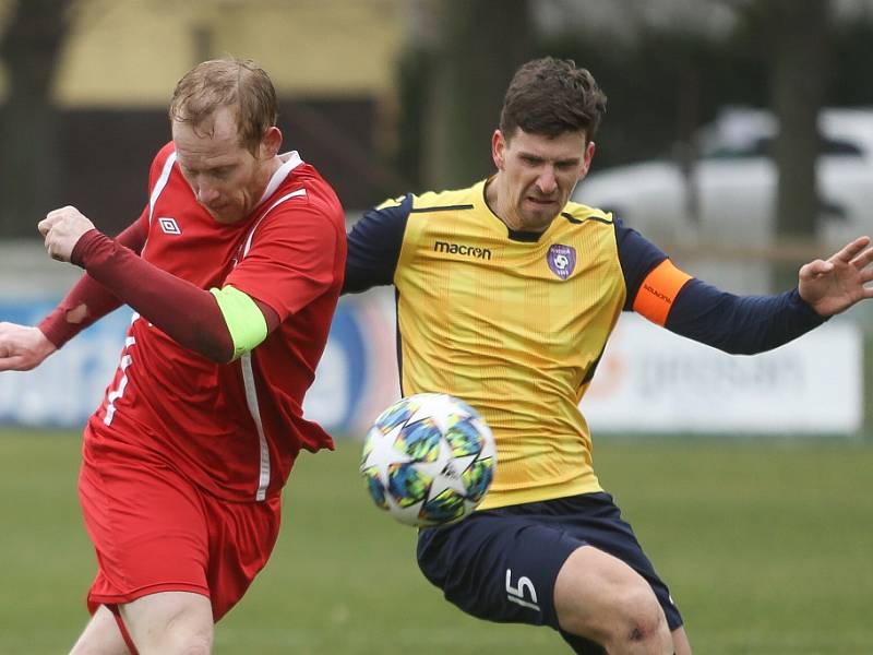 Z utkání krajského přeboru Velim - Kosoř (5:1).