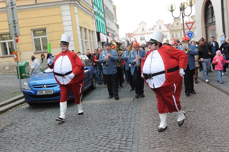 Kašpárek v rohlíku v Kolíně