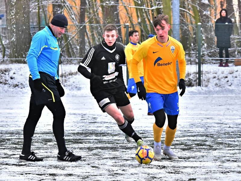 Z přípravného utkání FK Kolín - Benešov (1:3).