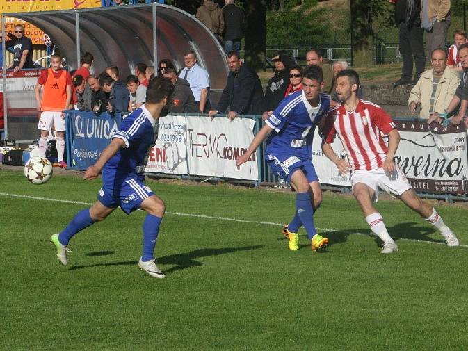 Z utkání FK Kolín - Žižkov (0:4).