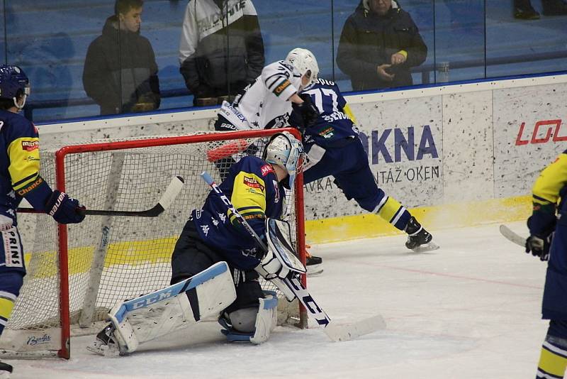 Z hokejového utkání Chance ligy: Kolín - Přerov