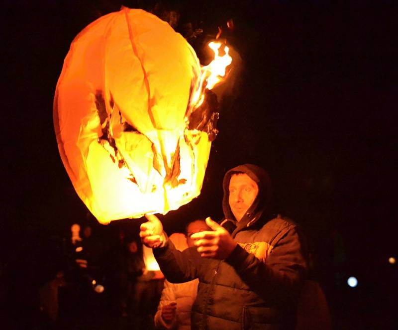 Lampionový průvod v Radimi