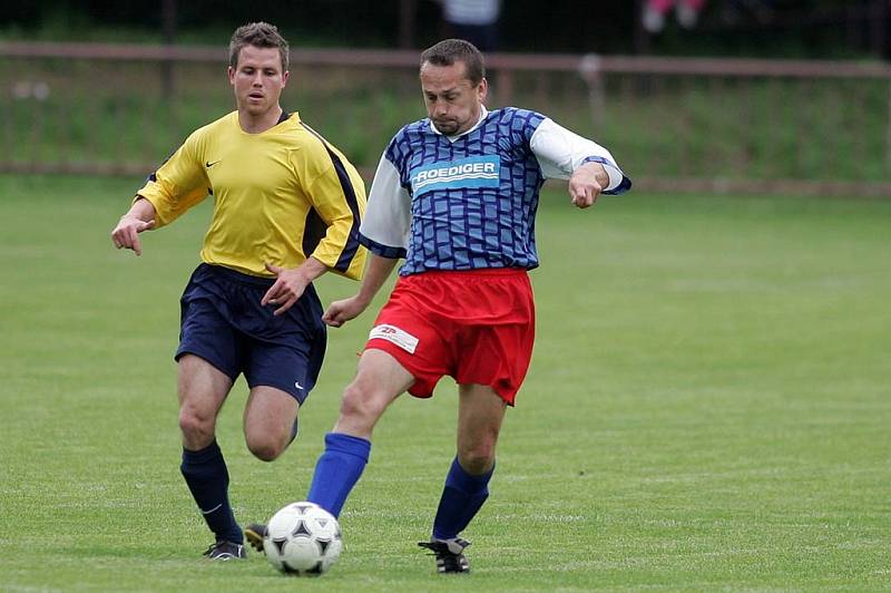 Z utkání Radim - Tři Dvory (5:2).