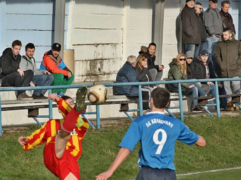 Z utkání Kouřim - Krakovany (2:2, PK 4:3).