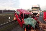 Tragická dopravní nehoda na obchvatu Kolína ve čtvrtek 19. března 2020.
