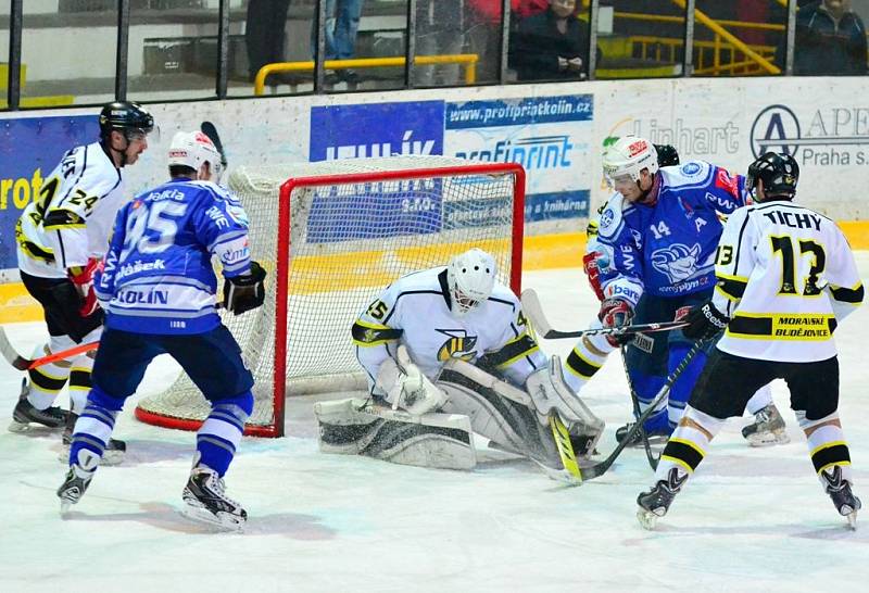 Z utkání čtvrtfinále play off, Kolín - Moravské Budějovice 3:0