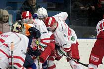 Zápas 44. kole hokejové Chance ligy Kolín - Frýdek-Místek 1:2.