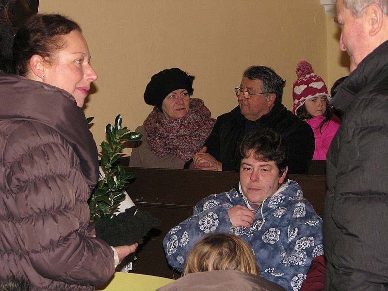 Slavnostní zakončení letošních prací na kostele Nanebevzetí Panny Marie ve Lstiboři, listopad 2016