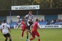 Z fotbalového utkání prvního kola MOL cupu Kolín - Karlovy Vary (1:0)