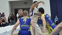 Z utkání BC Geosan Kolín - BK Opava (94:85).