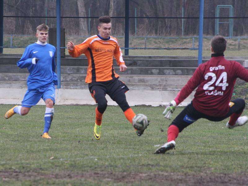 Z přípravného utkání FK Kolín - Vlašim (2:0).