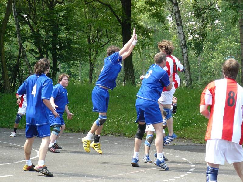 Z utkání HC Kolín B - Kutná Hora (22:26). 