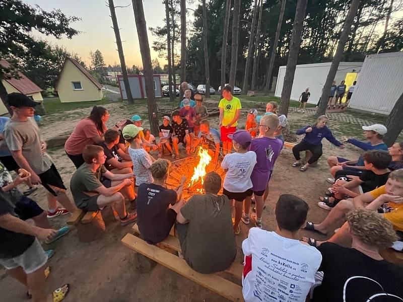 Z dětského basketbalového tábora BC Kolín