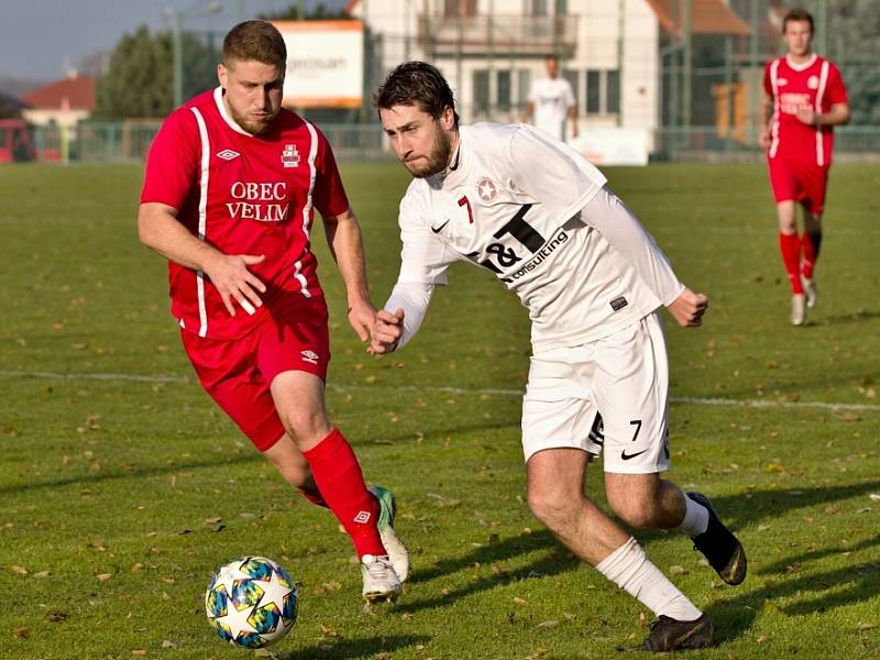 Z utkání Velim - Poděbrady (4:0).