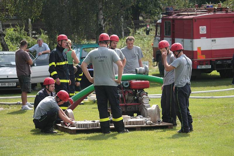 Soutěž dobrovolných hasičů ve Veletově