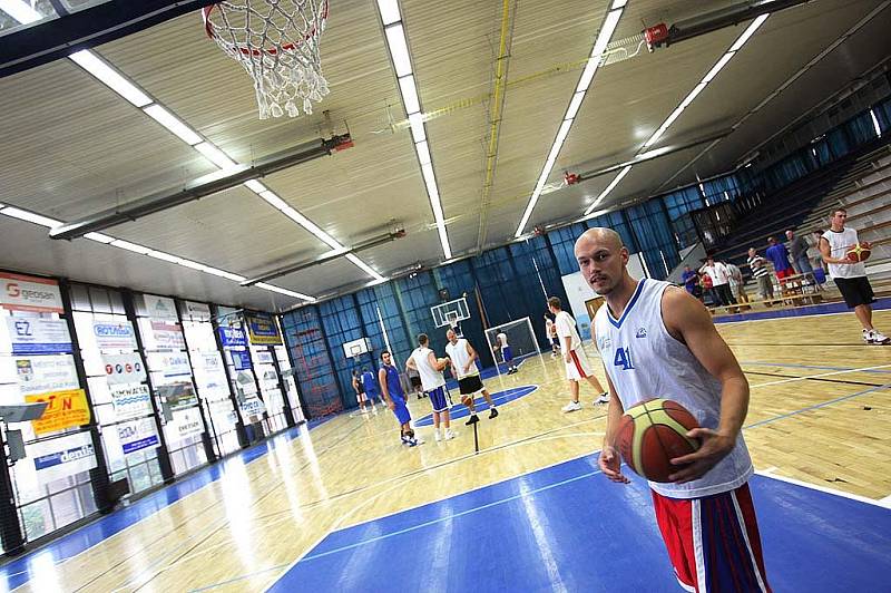 Trénink kolínských basketbalistů. 12. srpna