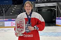 Adéla Fromová, vicemistryně světa v ledním hokeji žen do osmnácti let