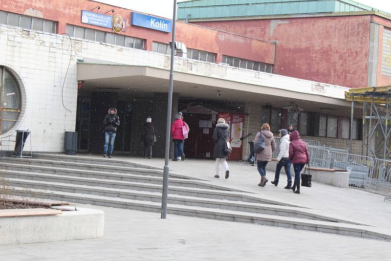 Rekonstrukce autobusového nádraží v Kolíně, březen 2018