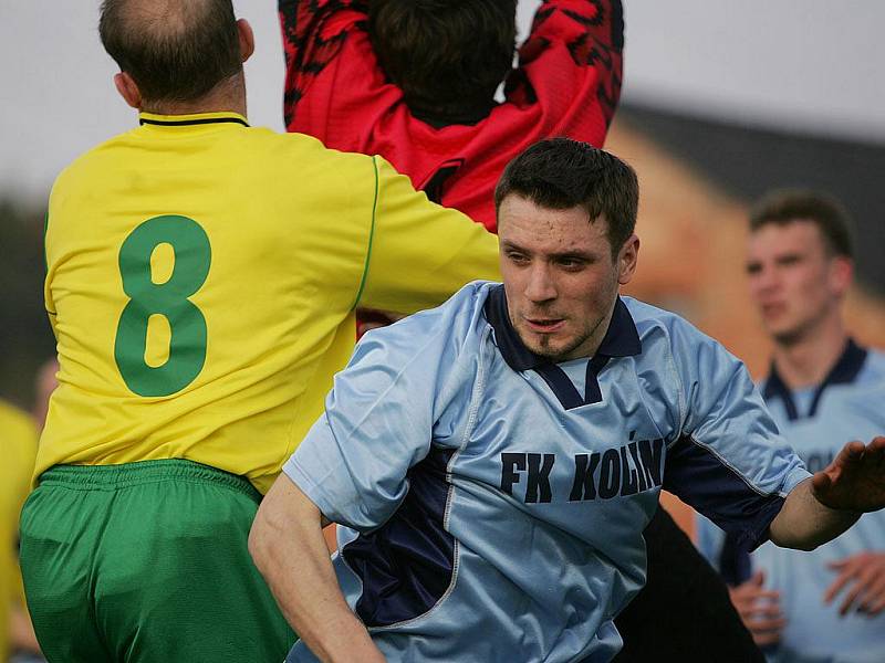 Z utkání Tři Dvory - FK Kolín B (4:2).