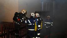 Požár kotelny rodinného domu v Českém Brodě