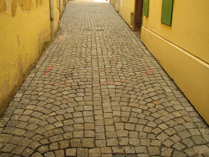 Zlatá ulice v Kolíně.