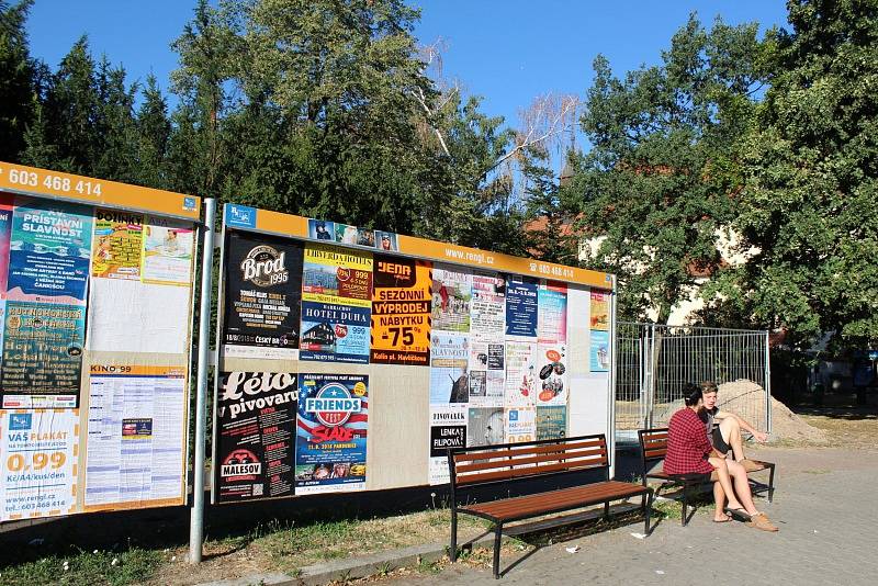 Komenského park v Kolíně.