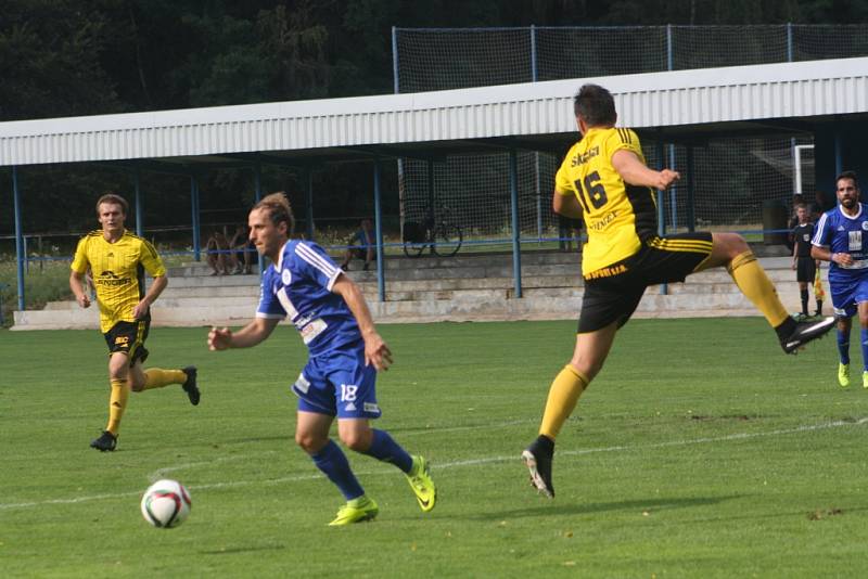 Z utkání prvního kola Mol Cupu FK Kolín - Ústí nad Orlicí (1:3).