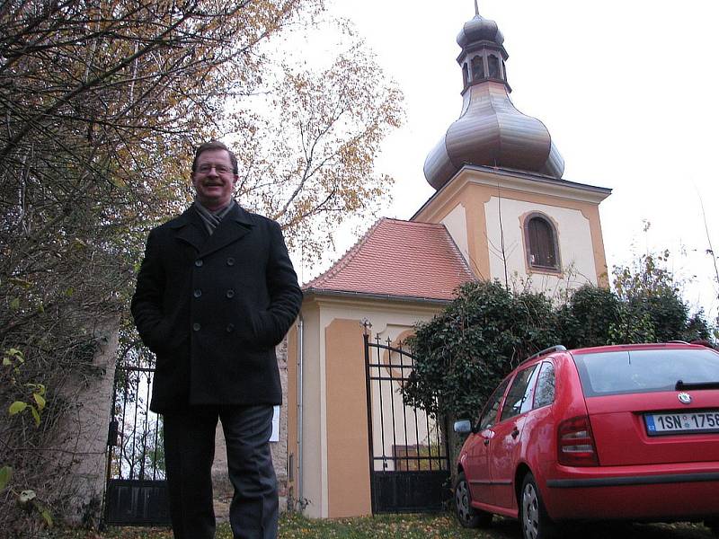 Slavnostní zakončení letošních prací na kostele Nanebevzetí Panny Marie ve Lstiboři, listopad 2016