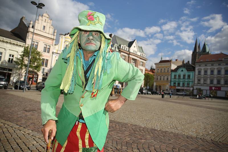 Vodník na Karlově náměstí v Kolíně