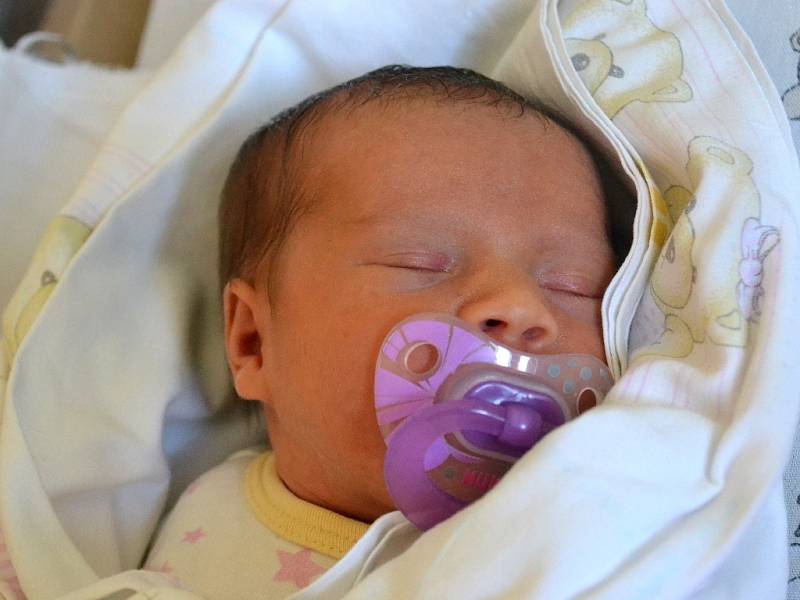 Prvním potomkem maminky Kristýny a tatínka Lukáše z Opolan je dcera. Eliška Hudáková přišla na svět 10. března 2014. Její poporodní míry byly 46 centimetrů a 2410 gramů.