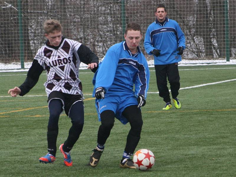 Z utkání Červené Pečky - Suchdol (2:2).