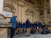 Koncert Městské hudby Františka Kmocha v rámci Valdštejnského kulturního léta v Praze.