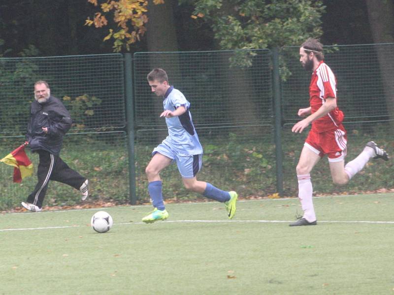 Z utkání FK Kolín B - Bečváry (1:2).