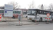 Rekonstrukce autobusového nádraží v Kolíně, březen 2018