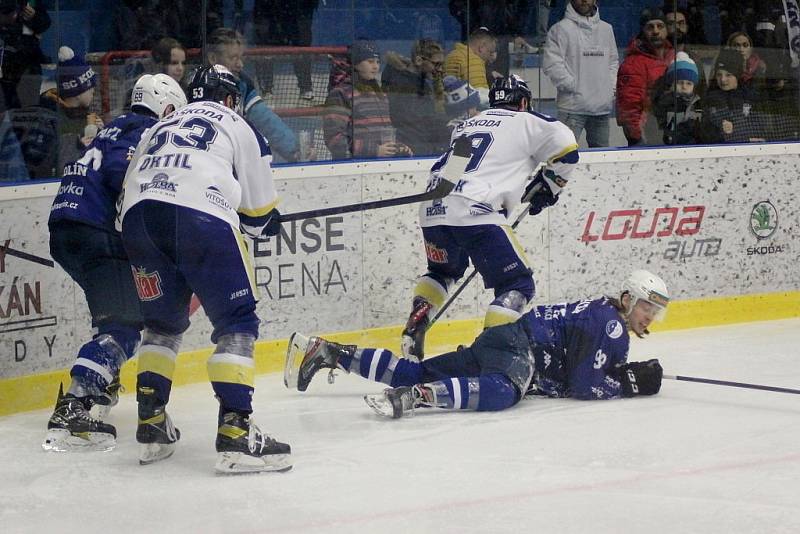 Z hokejového utkání Chance ligy Kolín - Šumperk (1:2 pp)