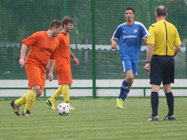 Z utkání Libodřice - Plaňany (0:0, PK 2:4).